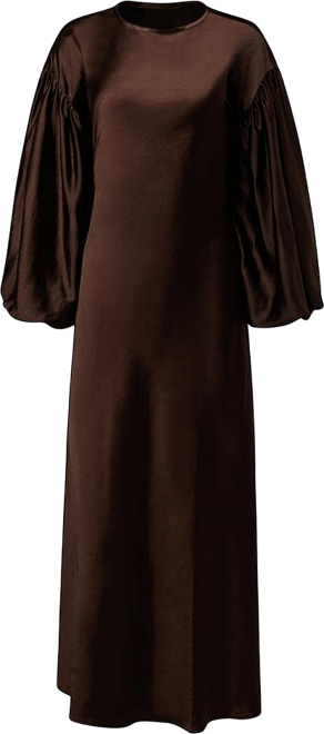Women's Balloon Sleeve Maxi Dress