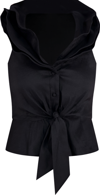 Women's Triple-Collar Sleeveless Top