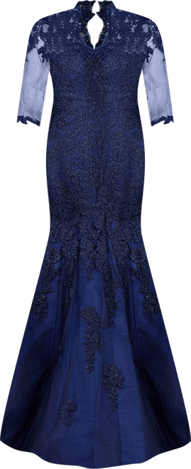 Women's Long Sleeve, Mermaid Lace Gown