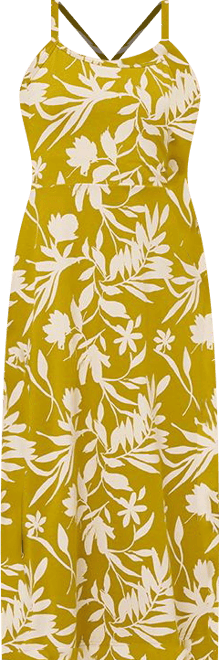 Women's Organic Cotton Fit & Flare Midi Dress