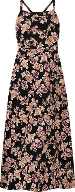 Women's Organic Cotton Fit & Flare Midi Dress