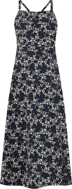 Women's Organic Cotton Fit & Flare Midi Dress