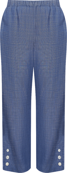 Women's Summer Solstice Relaxed Button Detail Ankle Pants