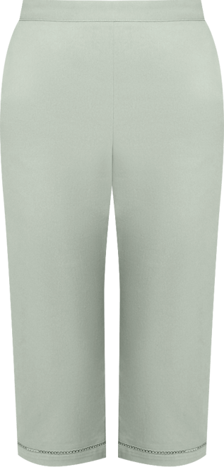 Women's Santa Fe Relaxed Crochet Hem Capri Pants