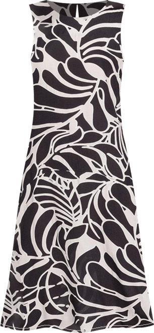 Women's Sleeveless Printed A-Line Dress