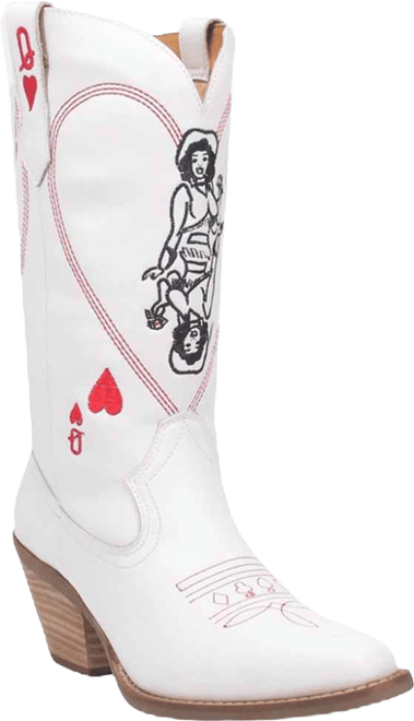 Women's Queen A Hearts Leather Boots