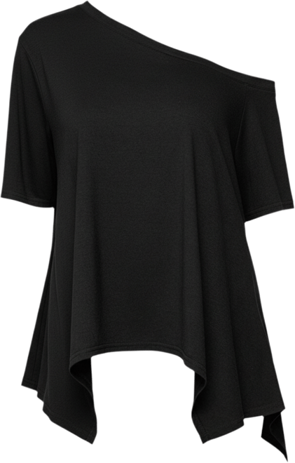 Womens Josy Off Shoulder Handkerchief Top