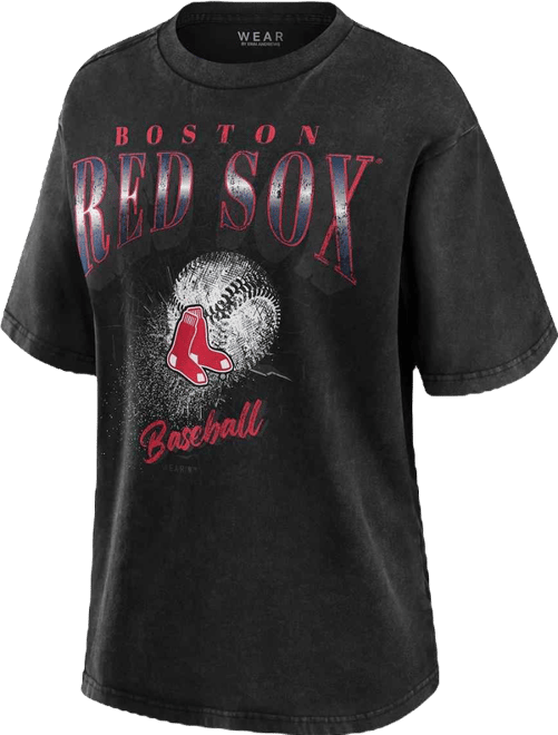 Women's Charcoal Boston Red Sox Boyfriend T-Shirt
