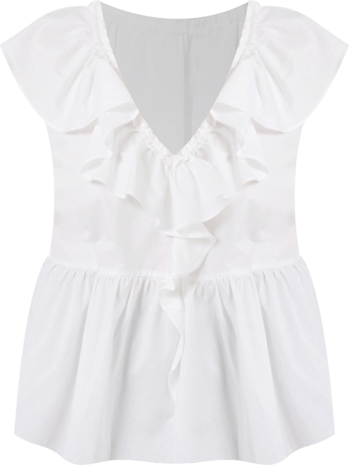 June + Vie Women's June + Vie Ruffled Peplum Top