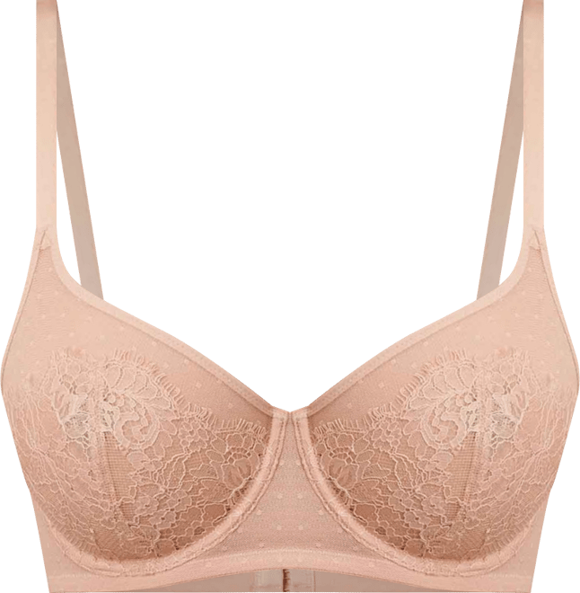 Women's Lace Amour Full Coverage Unlined Back Smoothing Bra