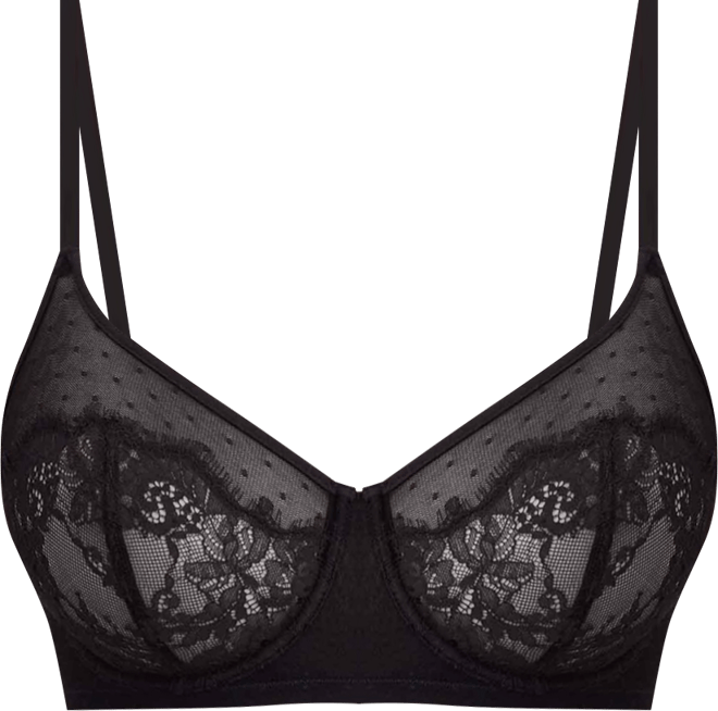 Women's Lace Amour Full Coverage Unlined Back Smoothing Bra