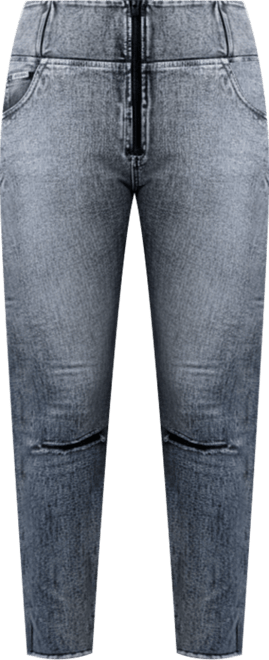 Women's Curvy Ripped High-Rise Sculpting Skinny Jeans