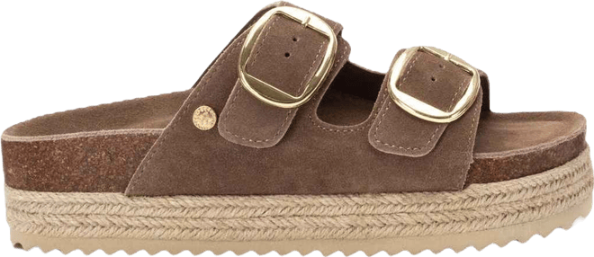 Women's Suede Flat Sandals By 