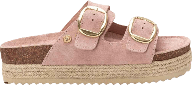 Women's Suede Flat Sandals By 