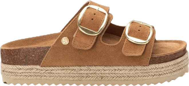 Women's Suede Flat Sandals By 