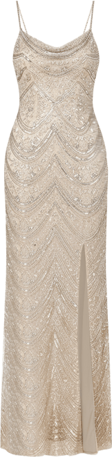 Women's Scoop Neck Beaded Dress