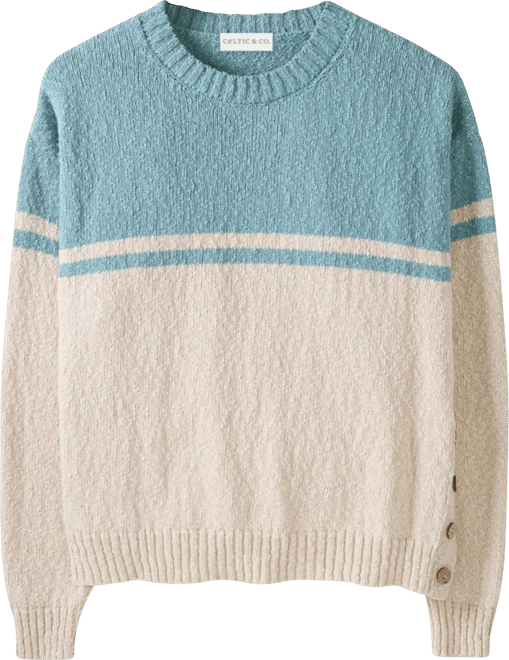 Women's Slub Yarn Colourblock Sweater