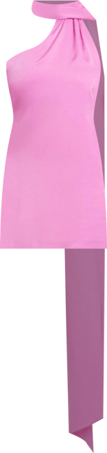 Womens The Layla One-Shoulder Halter Mini Dress