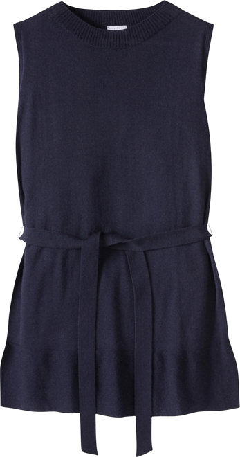 Women's Fine Knit Sleeveless Tunic