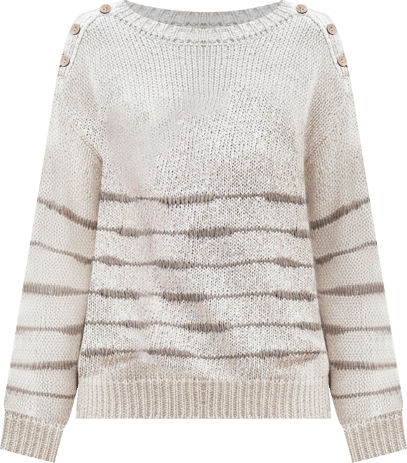 Women's Drop Stitch Breton Sweater