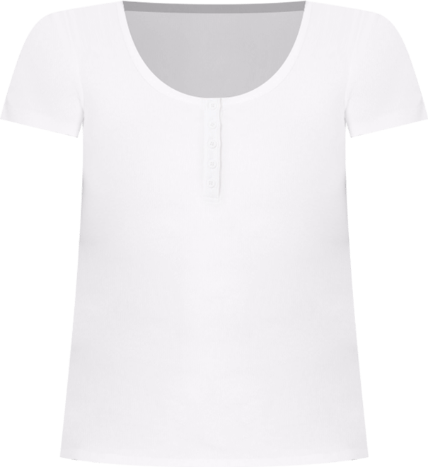 June + Vie Women's June + Vie Ribbed Henley Top