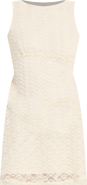 Women's Crochet Empire-Waist Mini Dress