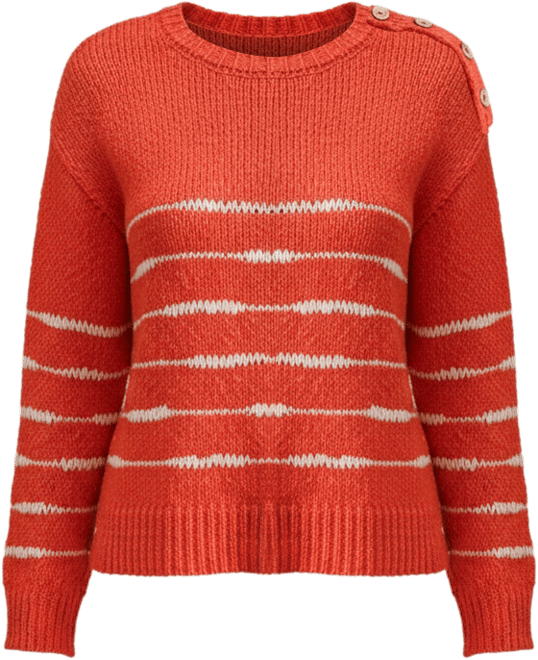 Women's Drop Stitch Breton Sweater