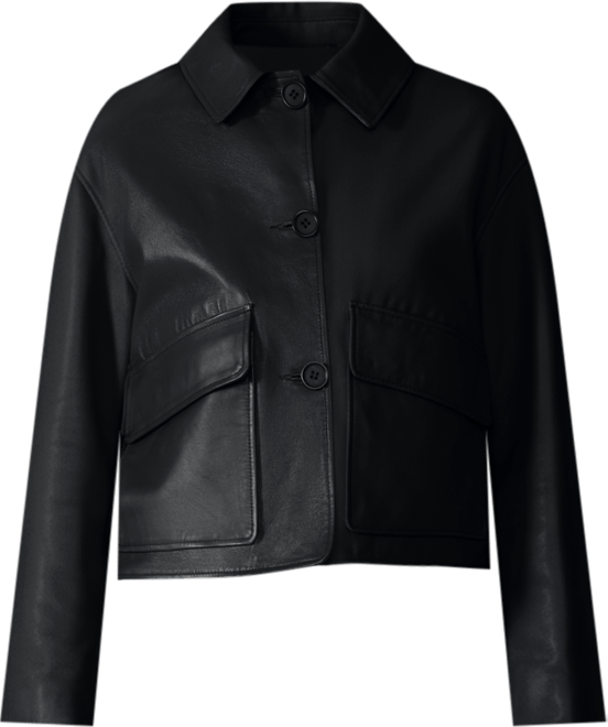 Women's Cropped Leather Jacket, Created for Macy's