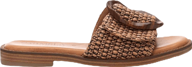 Carmela Leather Women's Fashion Slip on Sandals By 