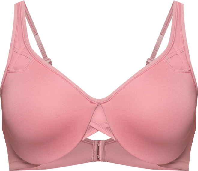 Women's Amaranth Cushioned Comfort Unlined Minimizer Underwire Bra