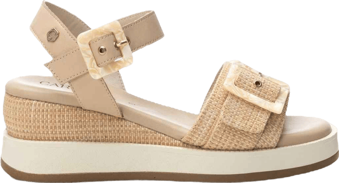 Carmela Leather Women's Wedge Sandals By 