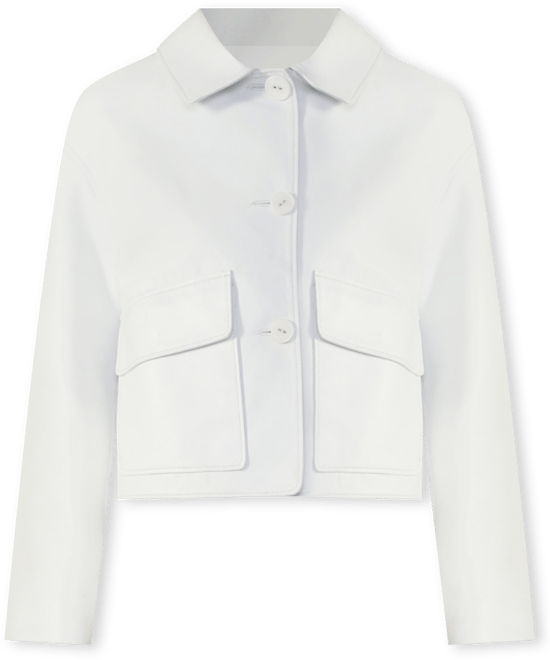 Women's Cropped Leather Jacket, Created for Macy's