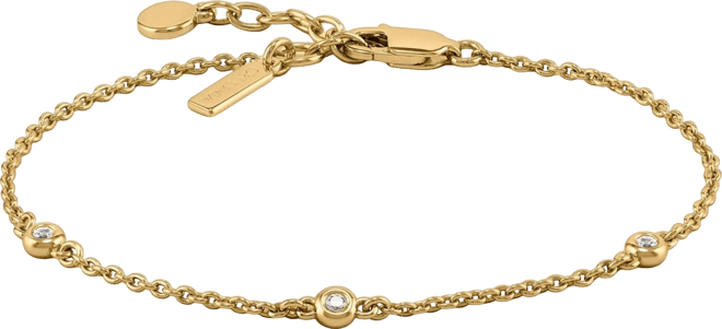 Women's The Sapphire Trio Bracelet in 14K Gold Over Stainless Steel