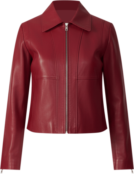 Women's Classic Leather Jacket, Created for Macy's