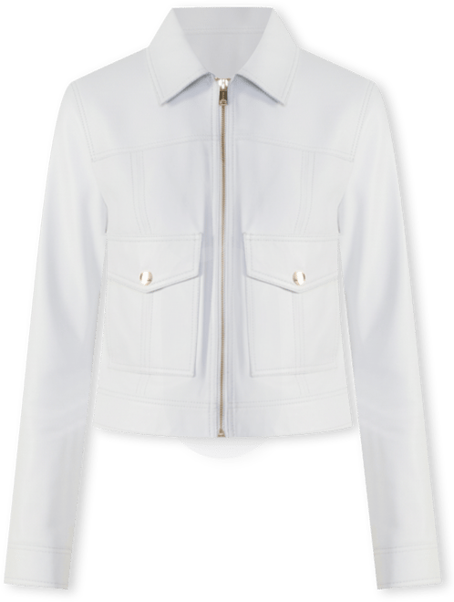 Women's Bomber Leather Jacket, Created for Macy's