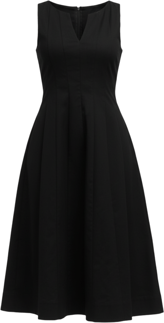 Women's Sleeveless Paneled Midi Dress