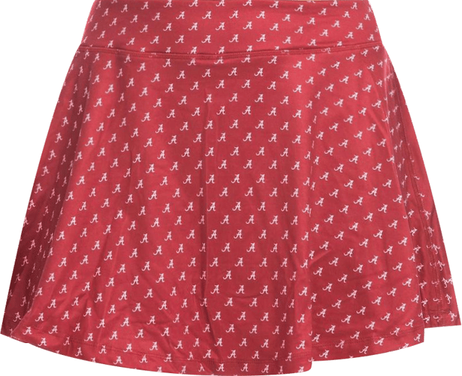 Women's Crimson Alabama Crimson Tide Allover Print Flowy Skort
