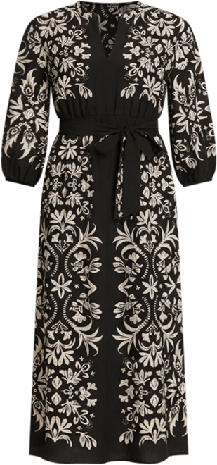 Women's Ornamental Print Dress