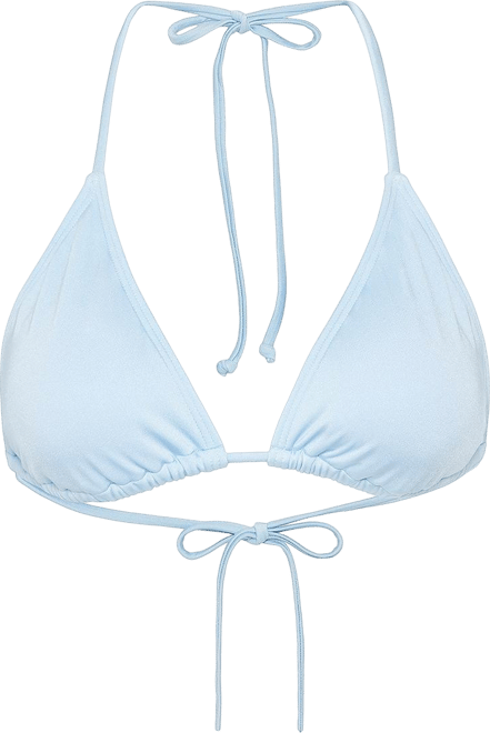 Women's Shimmer Triangle Bikini Swimsuit Top Bra Sizing