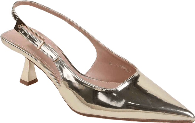 Cassandra Slingback Kitten Heels