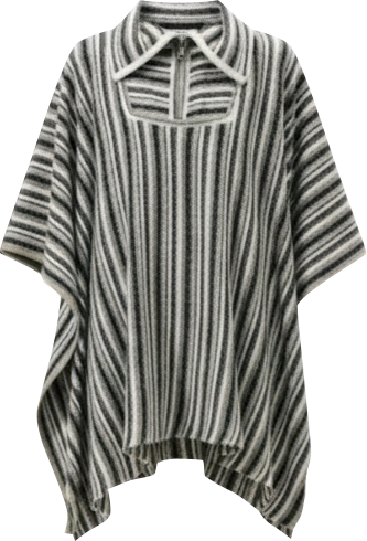 Us Women's Juniper Striped Wool Cape