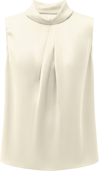 Women's Asymmetrical Sleeveless Cowl Neck Top