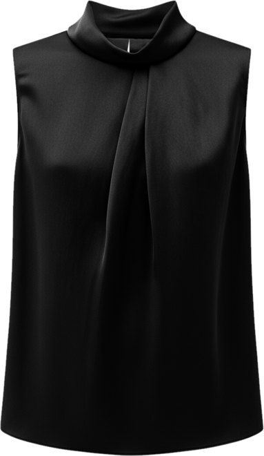 Women's Asymmetrical Sleeveless Cowl Neck Top