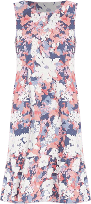 Women's Sleeveless Floral Camo Dress