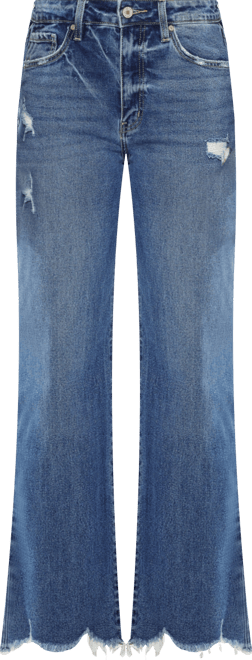 Women's High Rise Slim Wide Leg Pull On Jeans