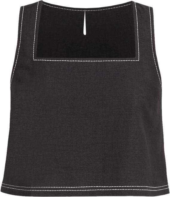 Women's Taby Contrast Embo Stitch Top