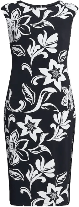Women's Jersey Placement-Print Midi Dress