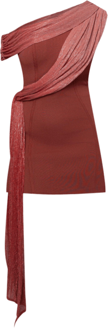 Women's Asymmetric Drape Mini Dress