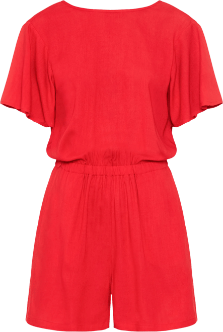 Women's Tie Back Romper cup sizing