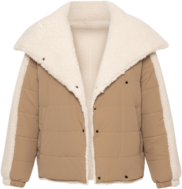 Women's Contrast Sherpa Jacket